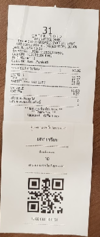 Example of QR point ticket appended to the receipt